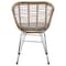 Manhattan Comfort Antibes 1.0 Steel Rattan 3-Piece Patio Conversation Set with Cushions in Grey OD-CV010-GY - alternate 2